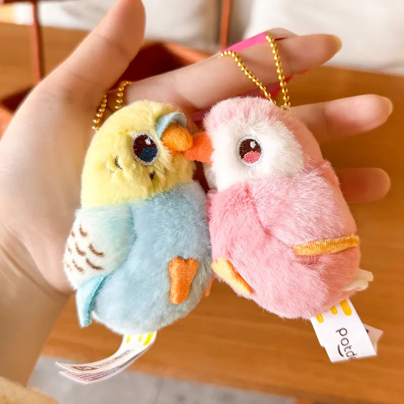 Chirping Hearts Couple Keychain