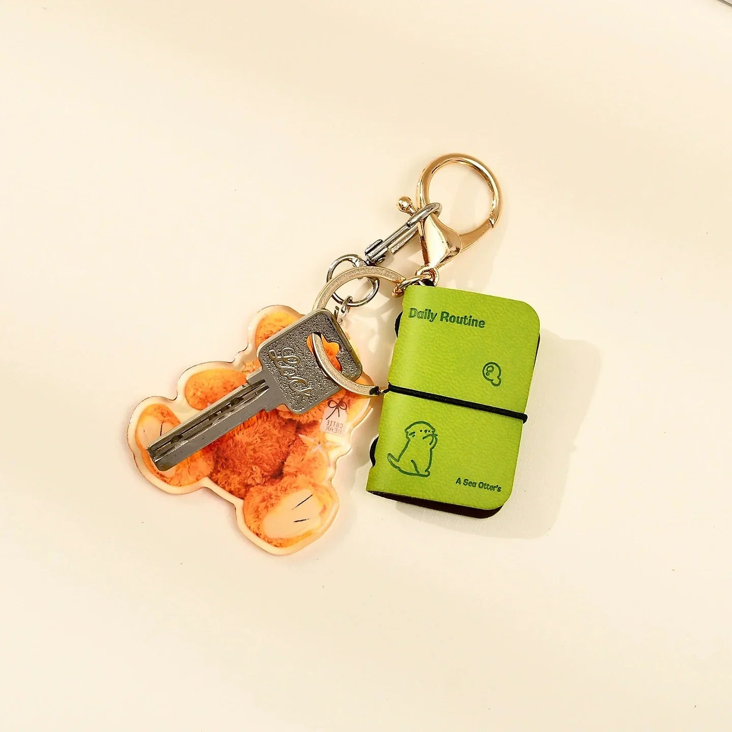 Kawaii Pocket Mini Journal Keychain