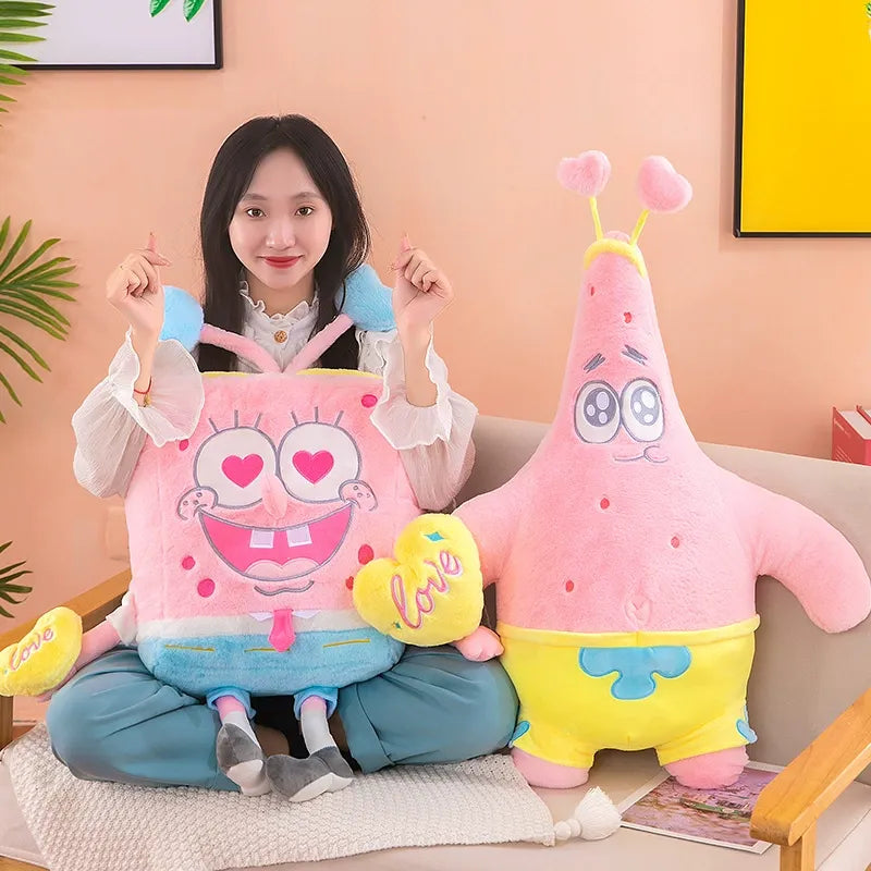 Patrick & SpongeBob Love Plushies