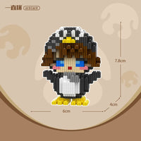 Warrior Bear & Gugu Gaga Penguin Micro Blocks (900+Pcs)