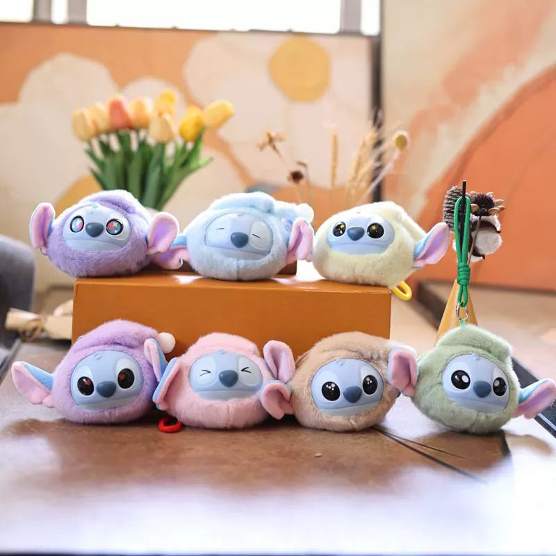 Stitch Big Head Eat Before Sleep Keychain
