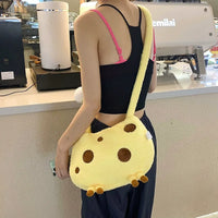 Tall Giraffe Plush Crossbody Bag