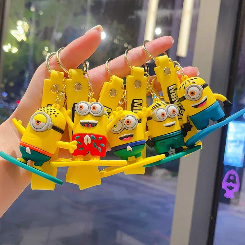 Minions Beach Fun 3D Keychain