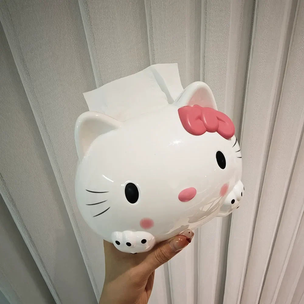 Hello Kitty Kawaii Head Tissue Box