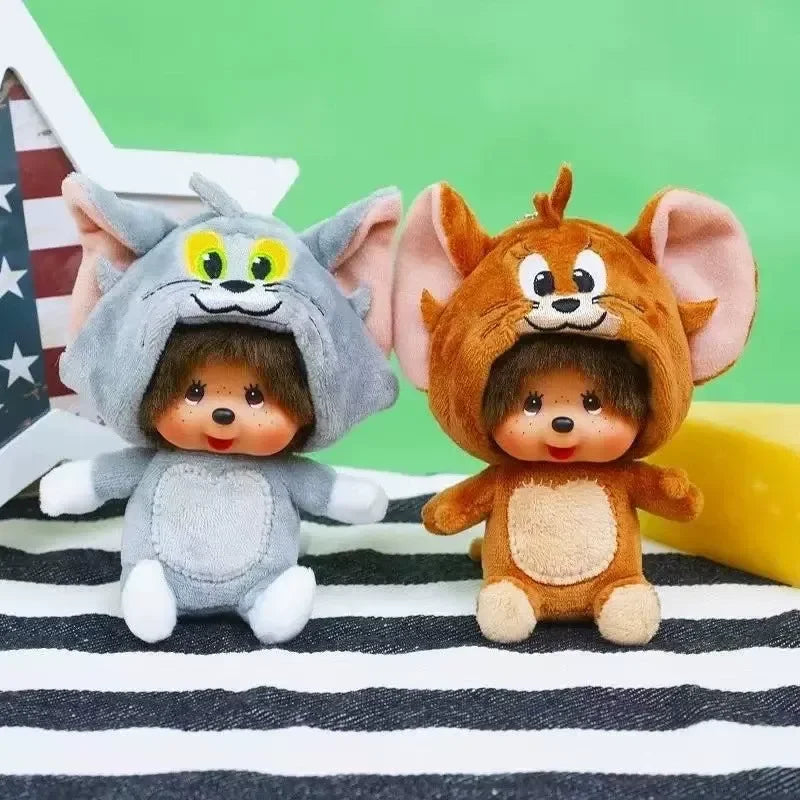Monchichi Tom & Jerry Plush Keychain