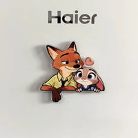 Zootopia Nick & Judy Acrylic Refrigerator Magnets