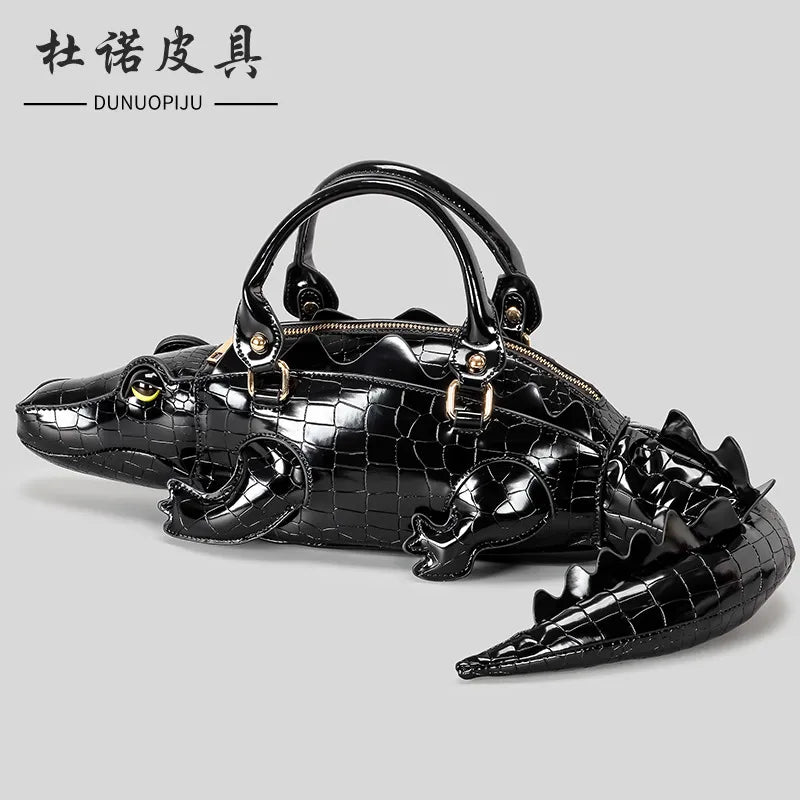 Berry-Sweet Premium Alligator-Shape Novelty Handbag