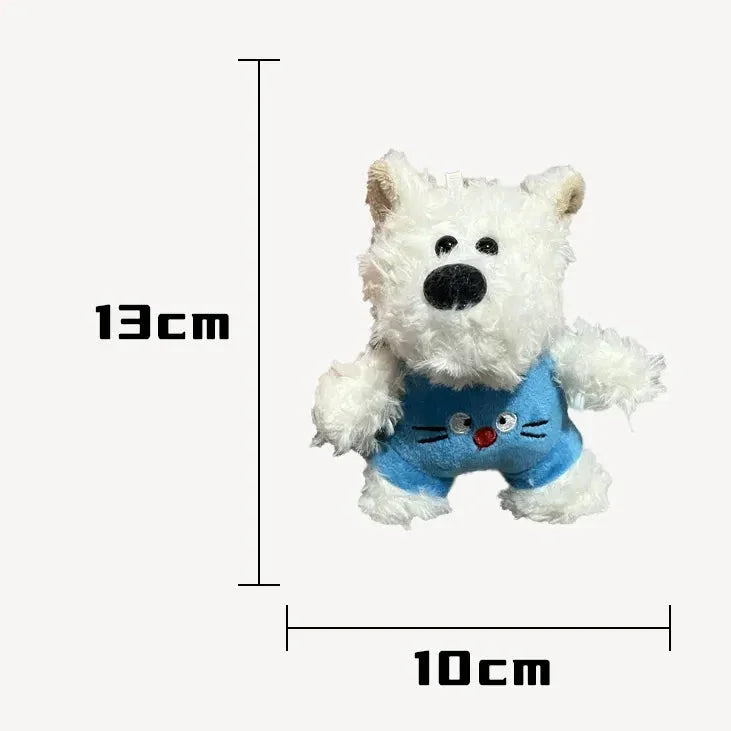 West Highland Pup Dress-up Plush Keychain