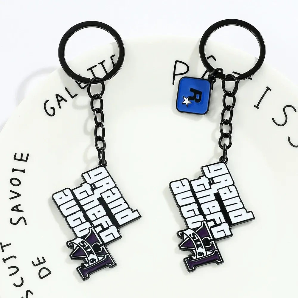 GTA Six Vice City Vibes Keychain