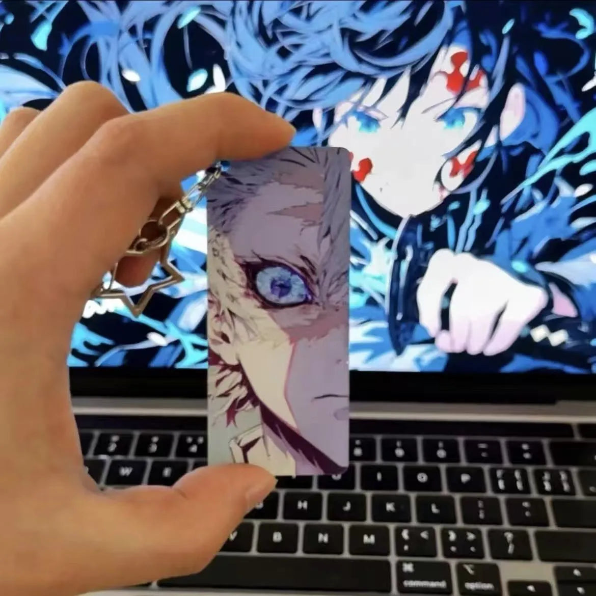 Demon Slayer Glowing Eyes Card Keychain