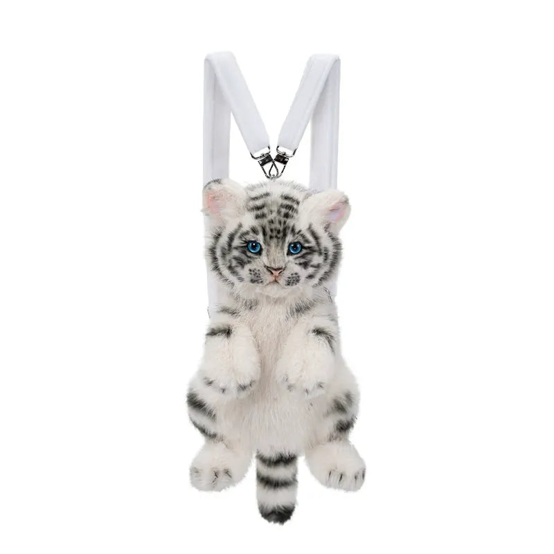 Bear Hugs Realistic Tiger Simulation Plush Backpack