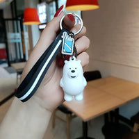 We Bare Bears Zebra Stripes Keychain