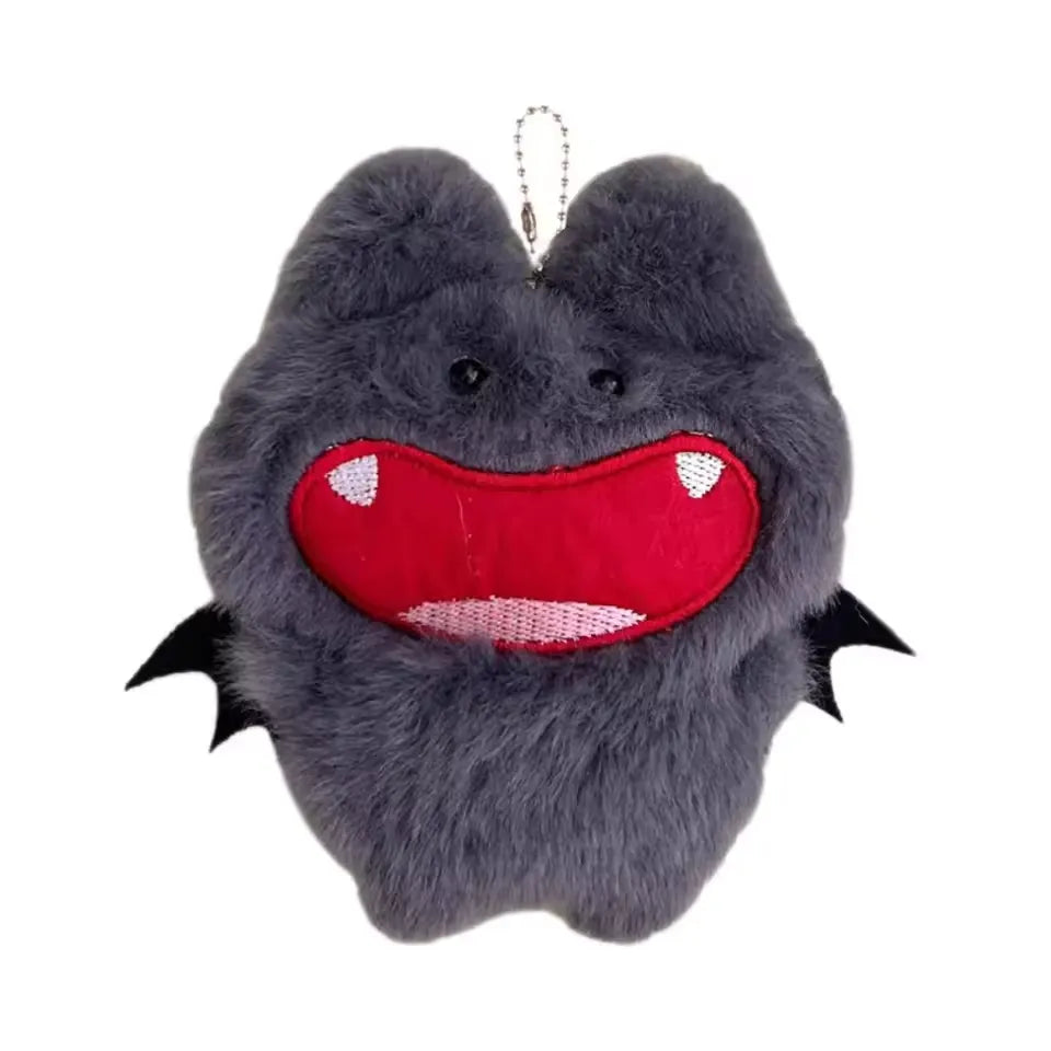 Ultra-Fluffy Laughing Bat Plush Keychain
