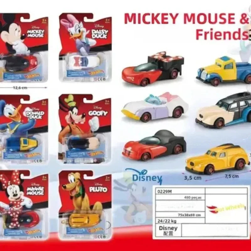 DZNY Mouse & Friends Hot Wheelz Cars