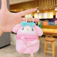 Sanliou Blushing Bow Purse Keychain