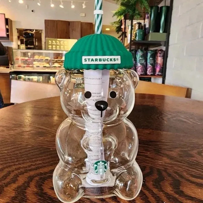 Starbucks Bearista Bear Glass Cup (20 oz)