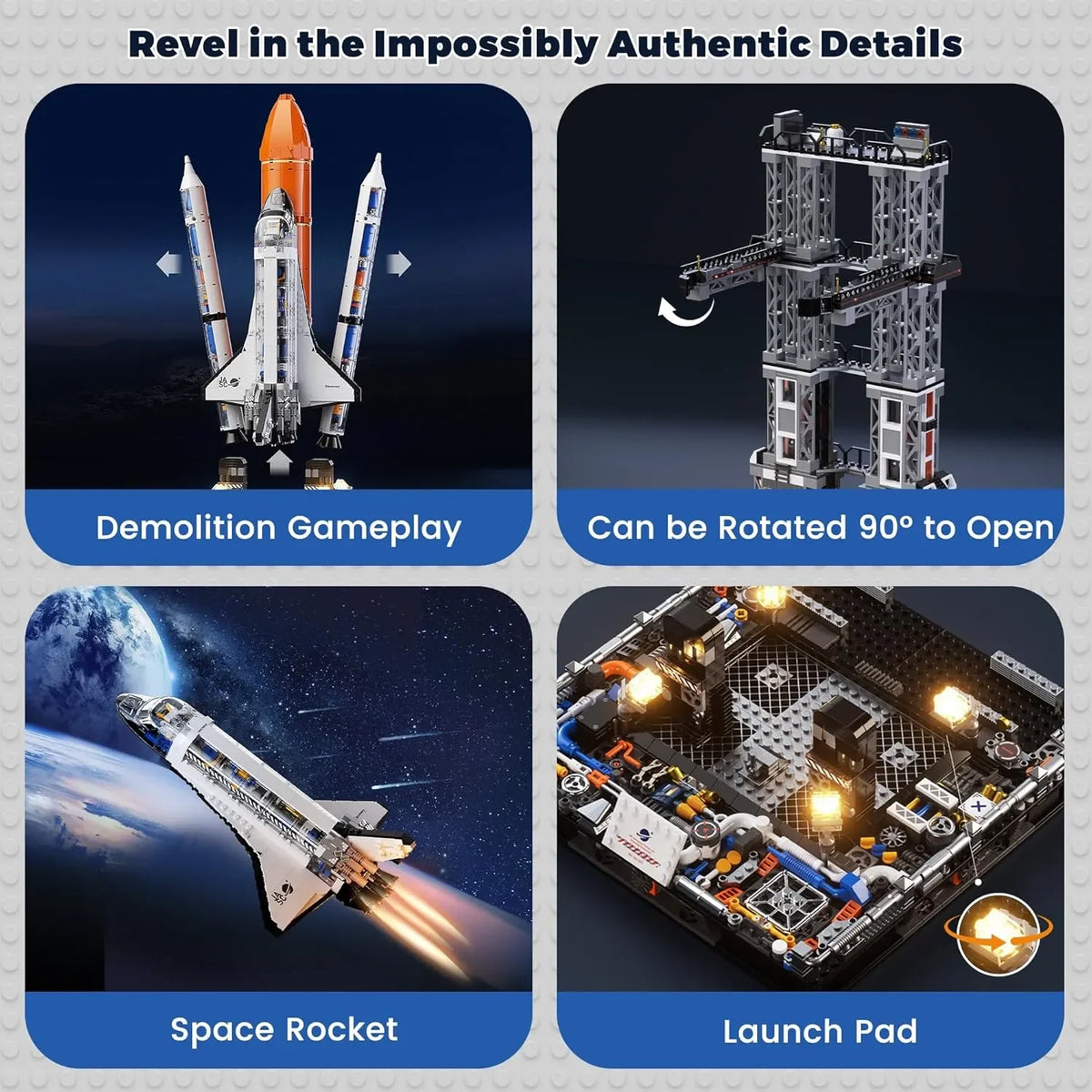 JAKI Pop Super Space Shuttle Building Blocks (2226 pics)