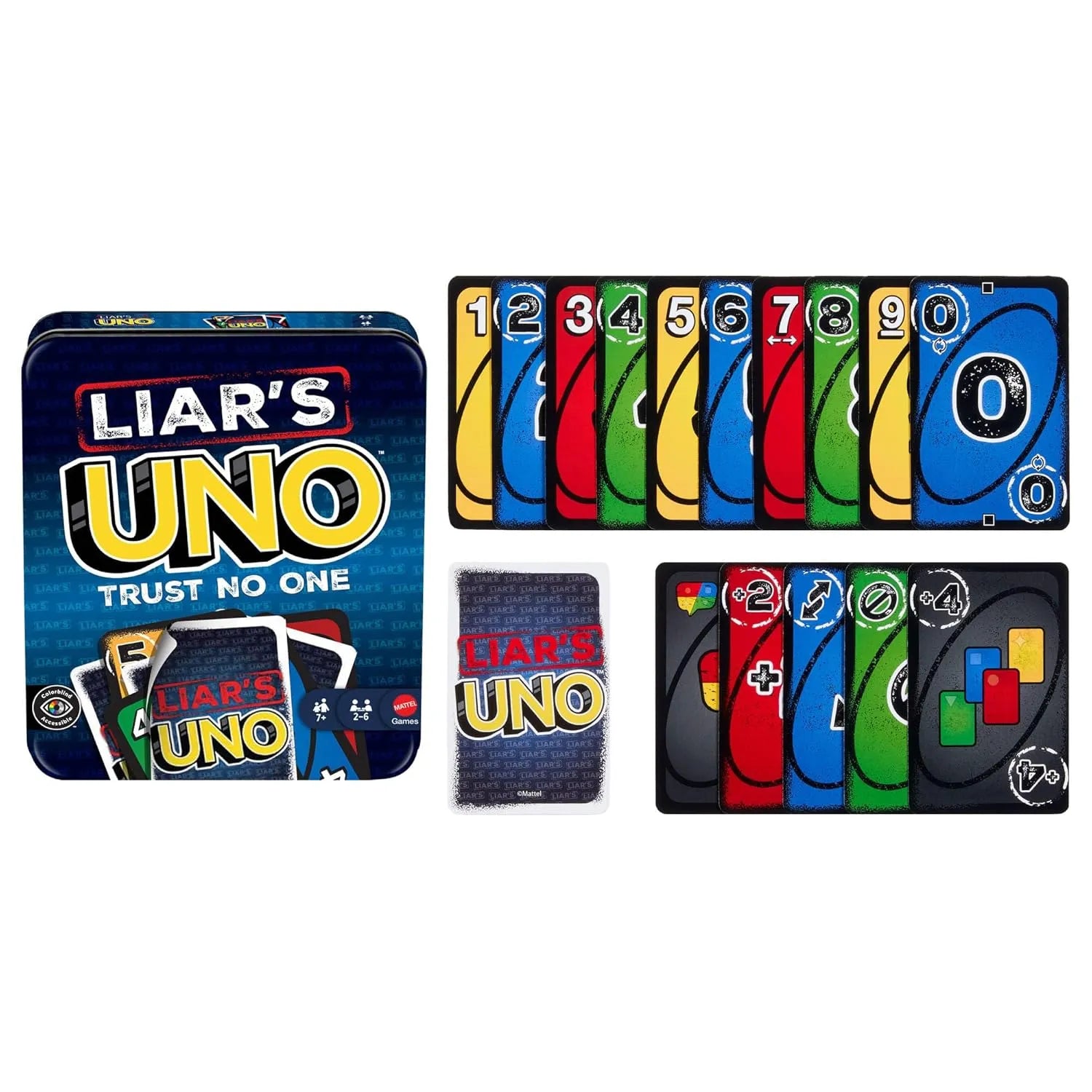 Liar's UNO Trust No One Deception Card Game