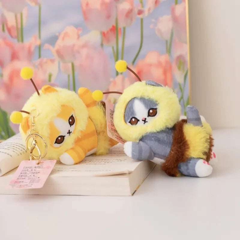 Mofusand Buzzy Whiskers Plush Keychain
