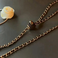 Vintage Rose Golden Ball Crossbody Case (For iPhone)
