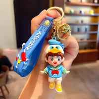 Cartoon Cosplay Duck Duo Keychain