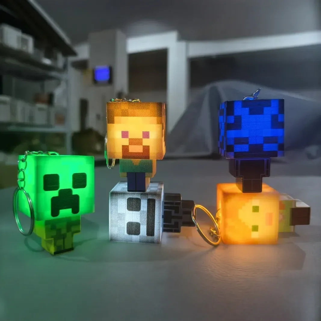 Minekraft Glow Buds LED Keychain