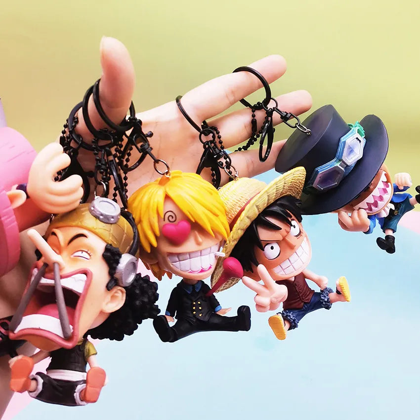 One Piece Grand Line Chibis Keychain