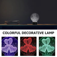 ILoveYou Heart Spark LED Lamp