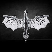 Transformers Synergenex Silver Wyvern Rathalos Dragon Figure
