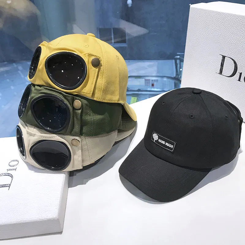 First Lens Hip Hop Aviator Sunglasses Cap