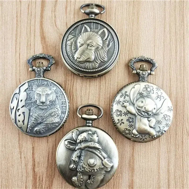 Classic Elegance Pocket Watch Keychain