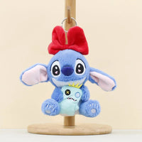 Cosmic Alien Bowknot Scrump Hug Keychain