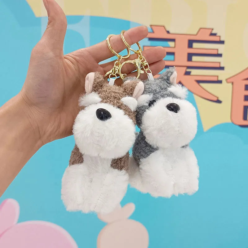 Sophisticated Schnauzer Dog Keychain