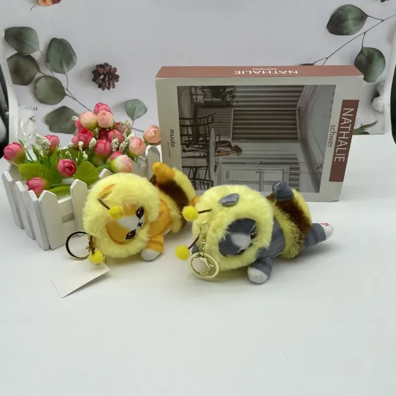 Mofusand Buzzy Whiskers Plush Keychain