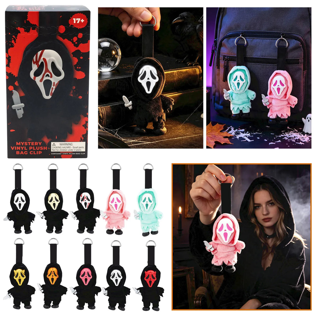 Scream Ghostface Mystery Clip Blind Box