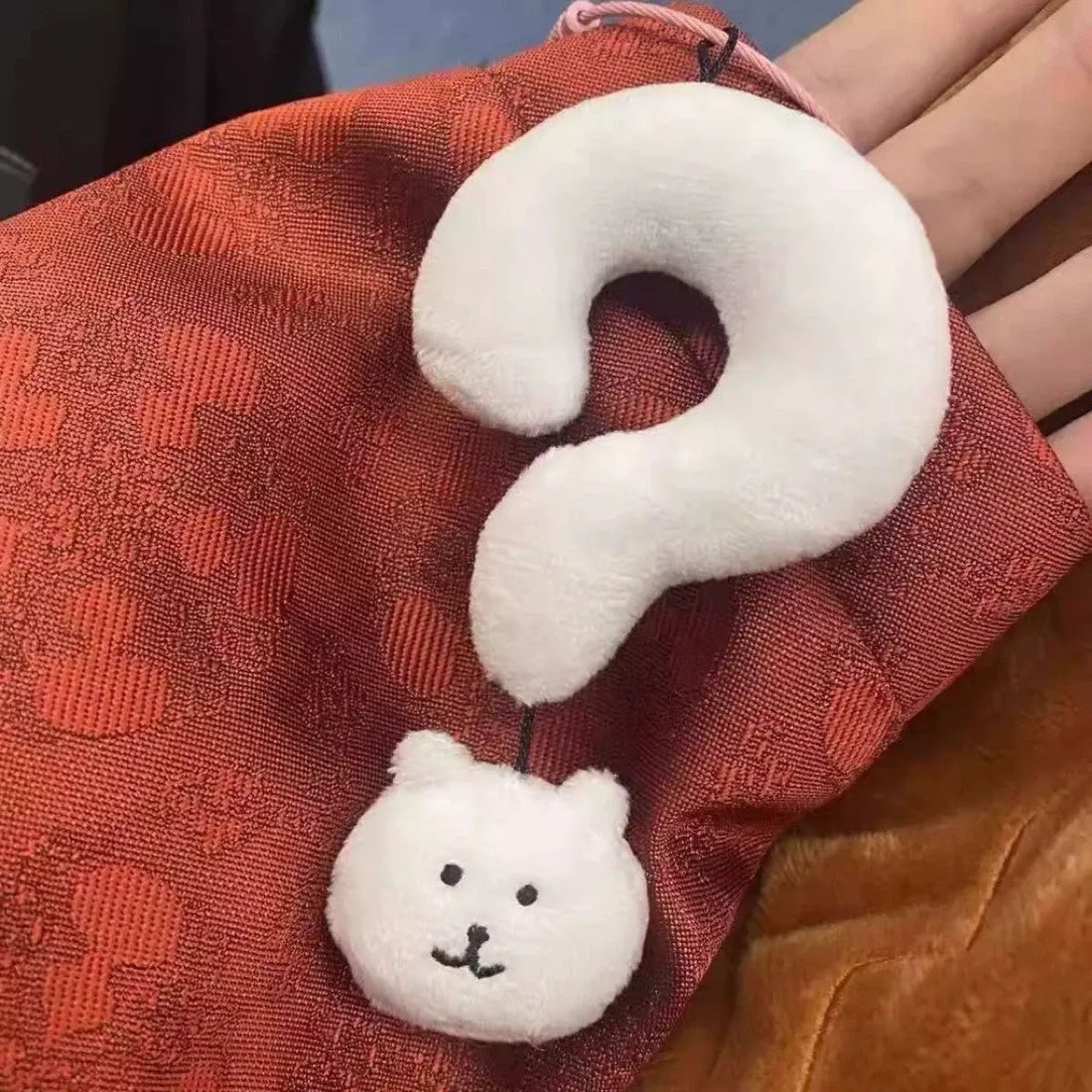 Puzzled Panda Question Mark Keychain