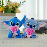 Stitch Bloom Ready Plush Keychain