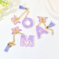 Butterfly Liquid Luxe Letter Charm