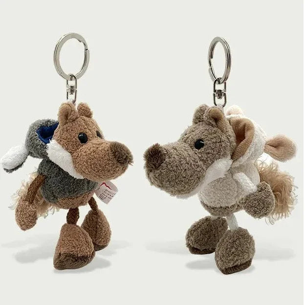 Wolf as Sheep Plush Keychain