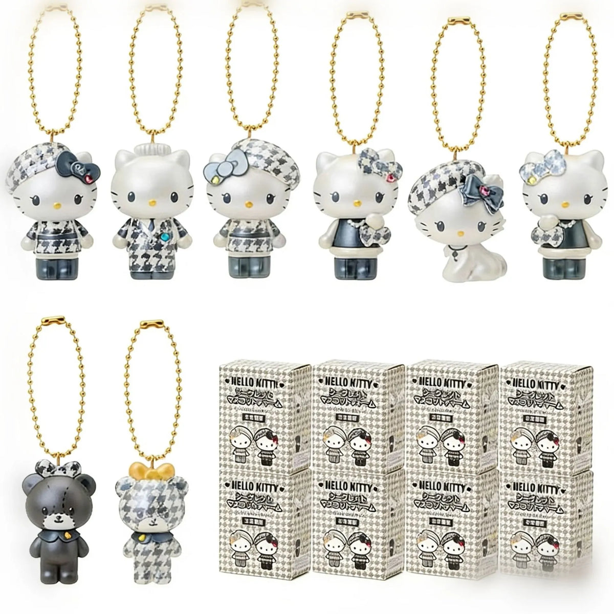 Hello Kitty's Houndstooth Luxe Pendant Blind Box