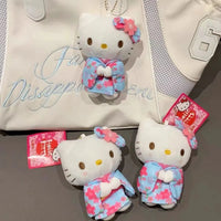 Hello Kitty Blue Kimono Plush Keychain