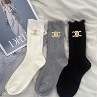 SEL-N Distressed Ribbed Socks (Set of 4)