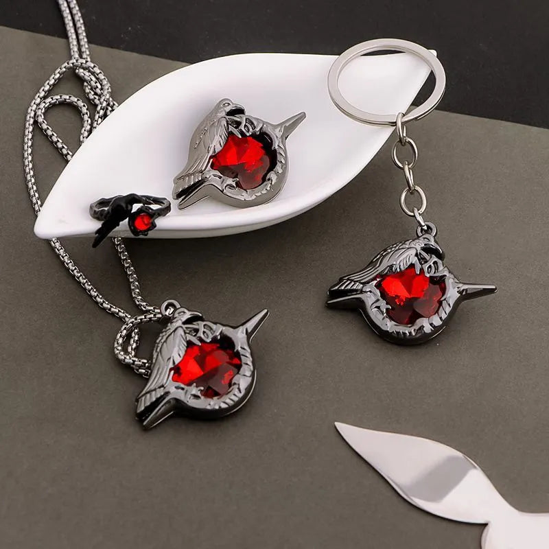 Love and Deep Space Crow Jewelry Set