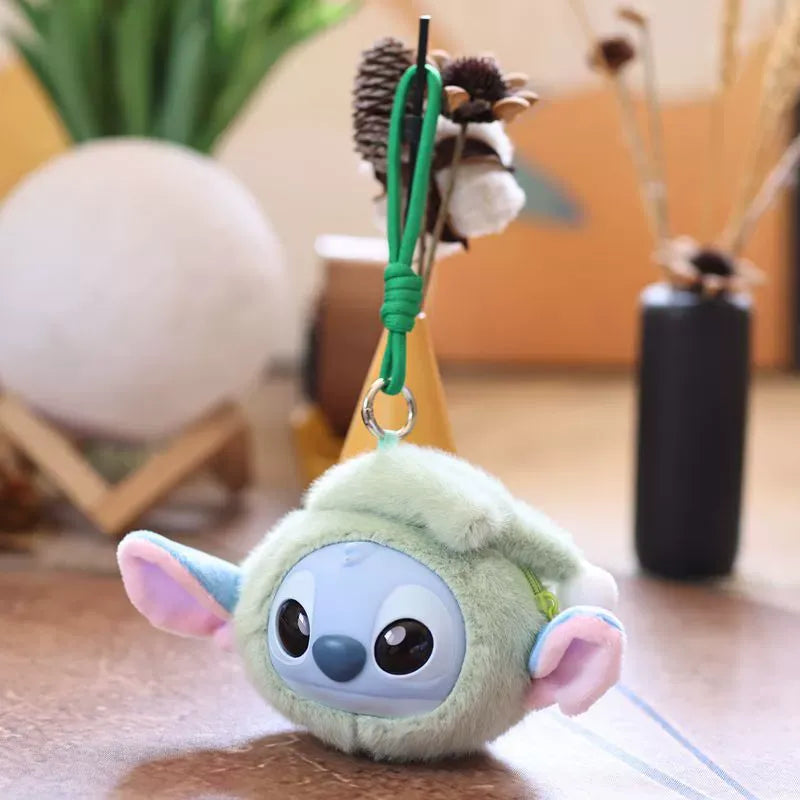 Stitch Big Head Eat Before Sleep Keychain