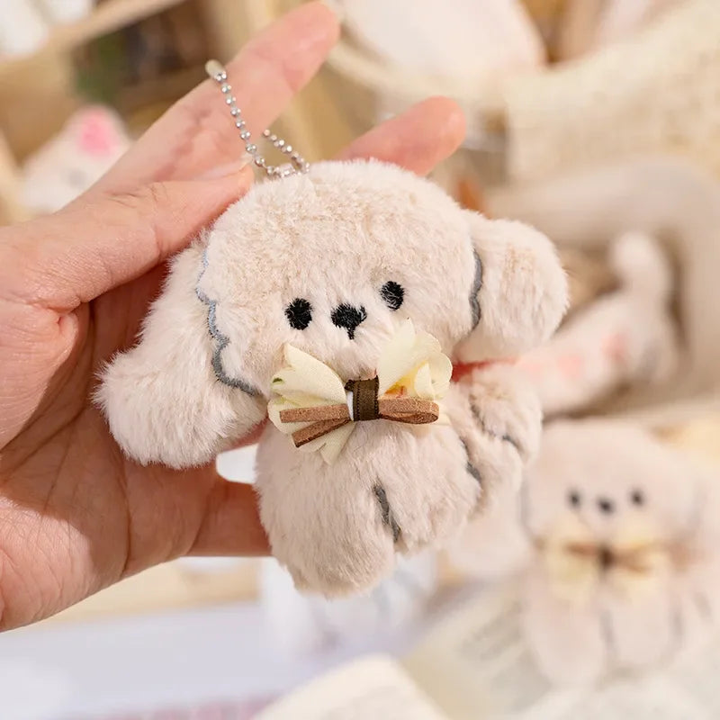 Posh Poodle Pup Plush Keychain