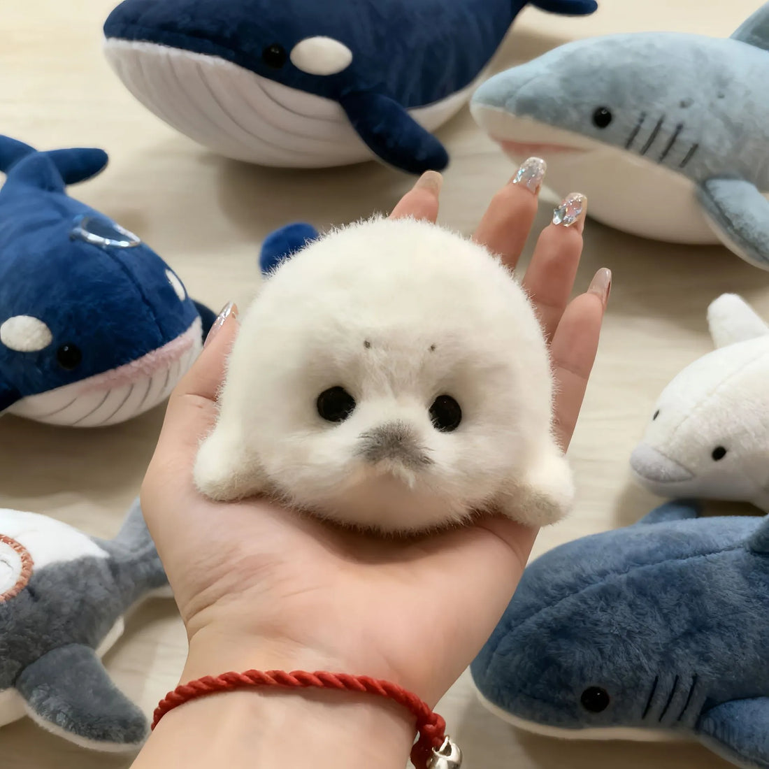 Arctic Baby Seal Plush Keychain