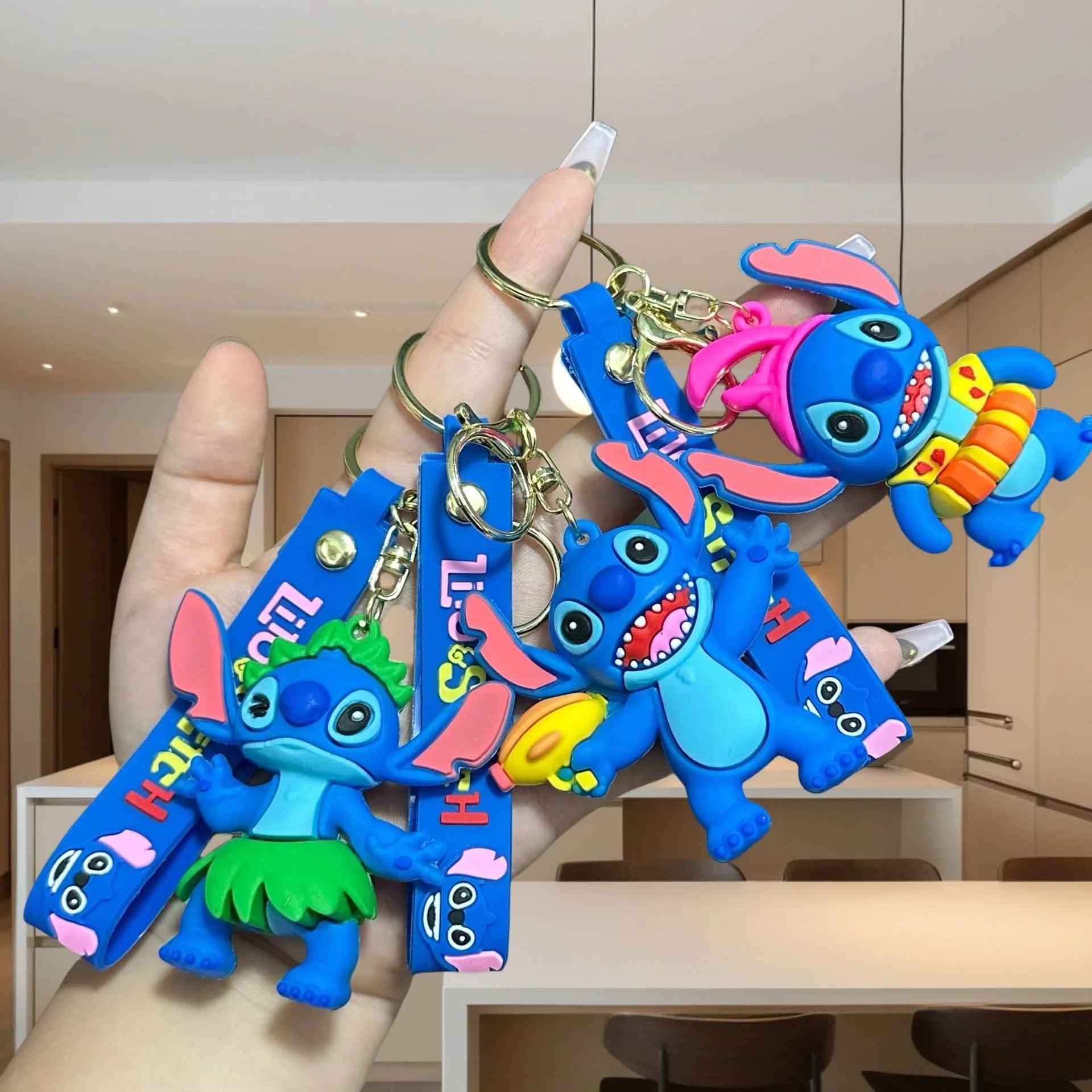 Stitch Summer Time 3D Keychain
