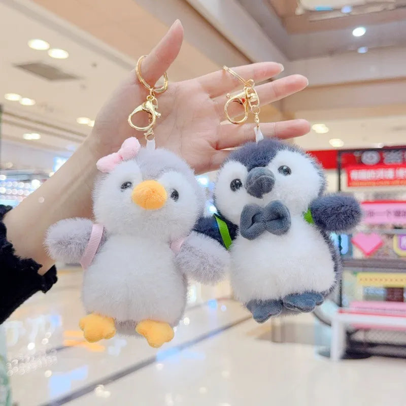 Backpack Penguin Plush Keychain