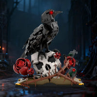 The Crow, Skull & Crimson Rose 3D Art Building Blocks (733 Pcs)