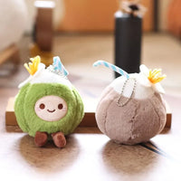 JC Island Coconut Plush Keychain